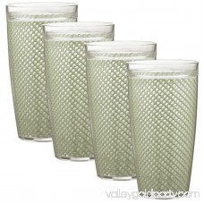 Kraftware Fishnet 22 oz. Plastic Every Day Glass (Set of 4)